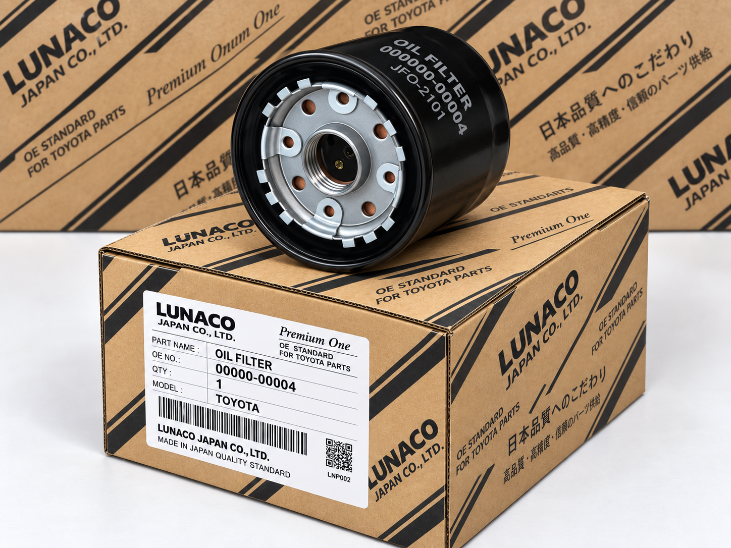 LUNACO Premium One oil filter packaging