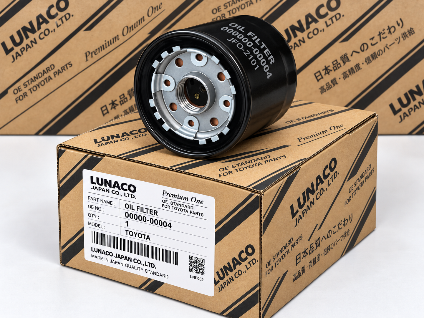 LUNACO Premium One oil filter packaging