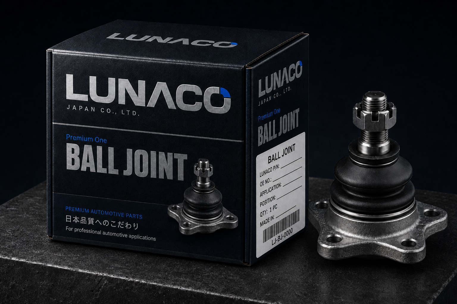 LUNACO JAPAN suspension parts packaging