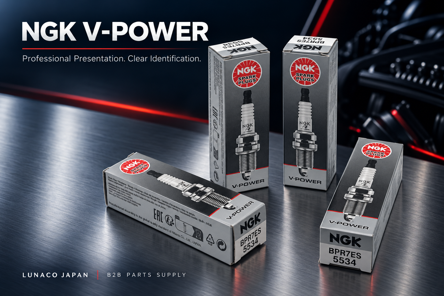 NGK V-POWER BPR7ES 5534 cartons