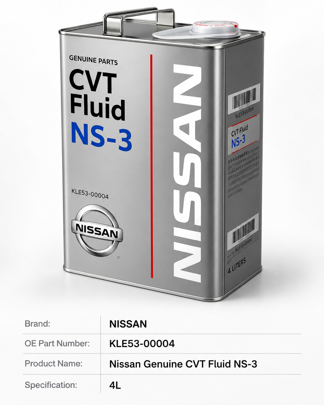 Nissan Genuine CVT Fluid NS-3 KLE53-00004