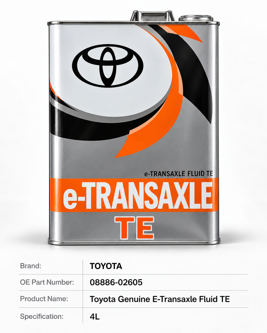 Toyota Genuine E-Transaxle Fluid TE 08886-02605