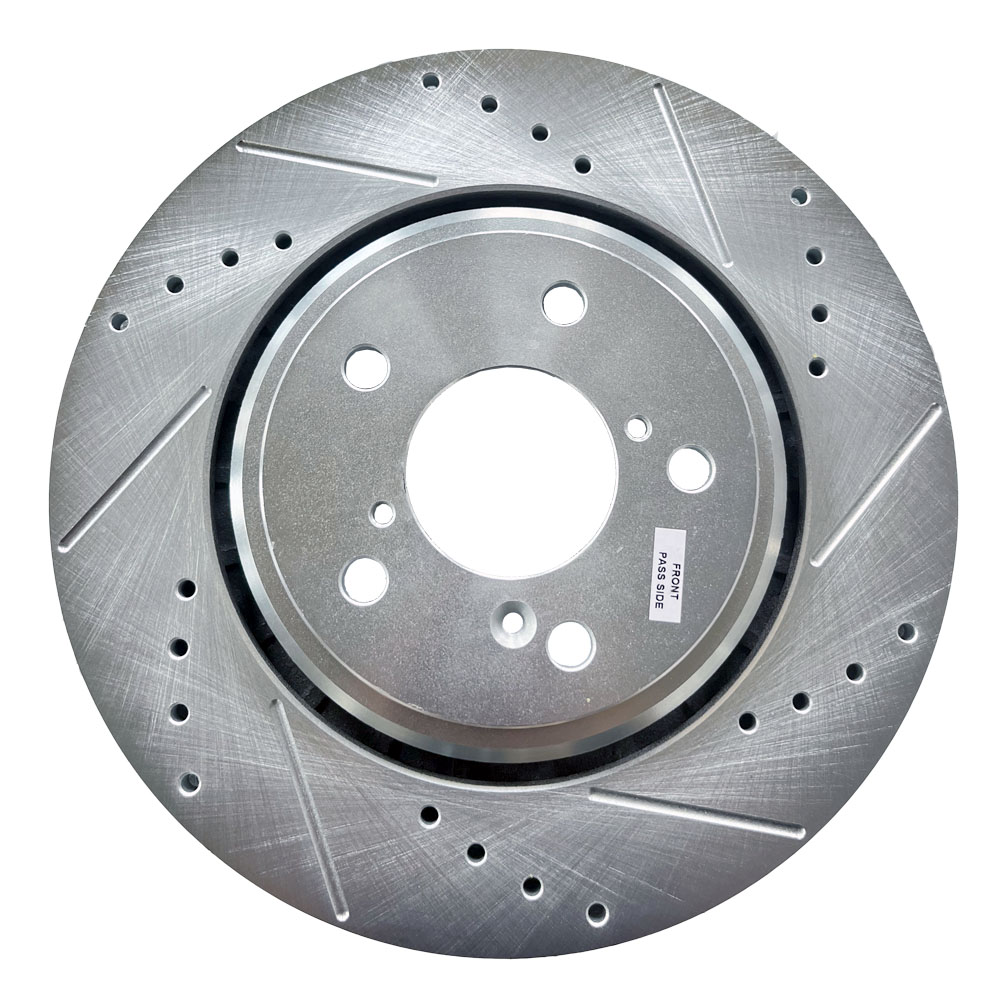 Slotted and Drilled Brake Rotor for Heat Dissipation